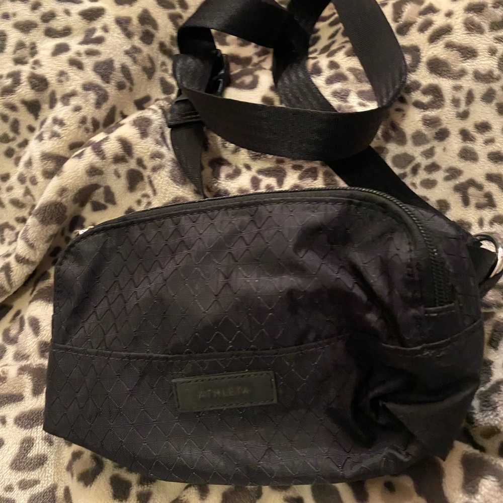 Athleta Black Textured Bag